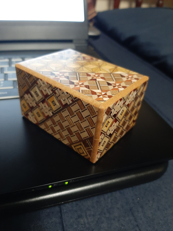 2.5 Sun 12 Step Yosegi Japanese Puzzle Box
