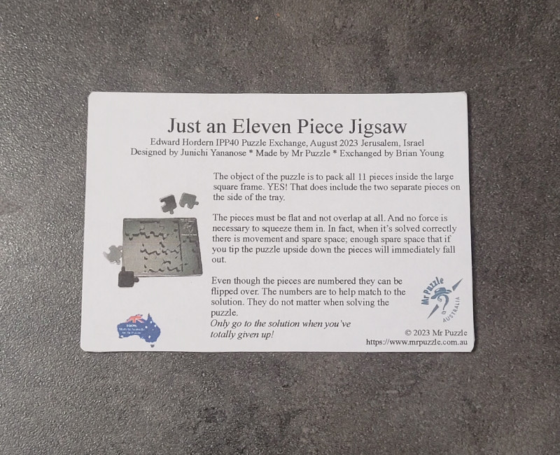 Just an Eleven piece Jigsaw - Junichi Yananose (Juno)