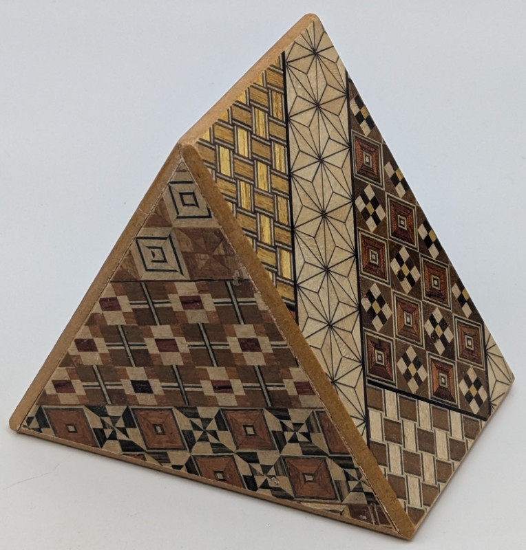 Triangle 7 Step Yosegi - Japanese Puzzle Box - unknown
