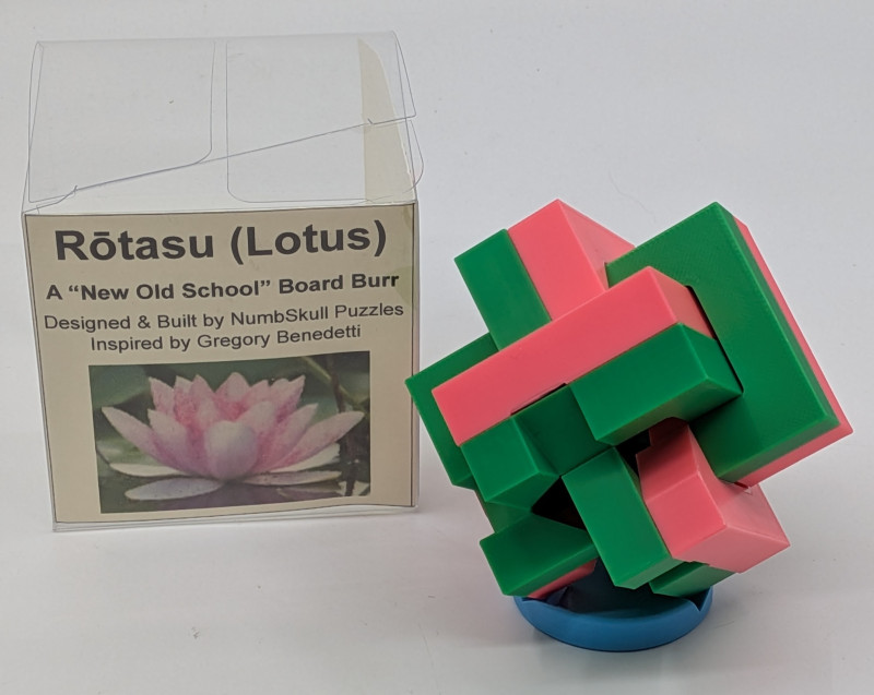 Rotasu - A "New Old School" Board Burr - Numbskull Puzzles