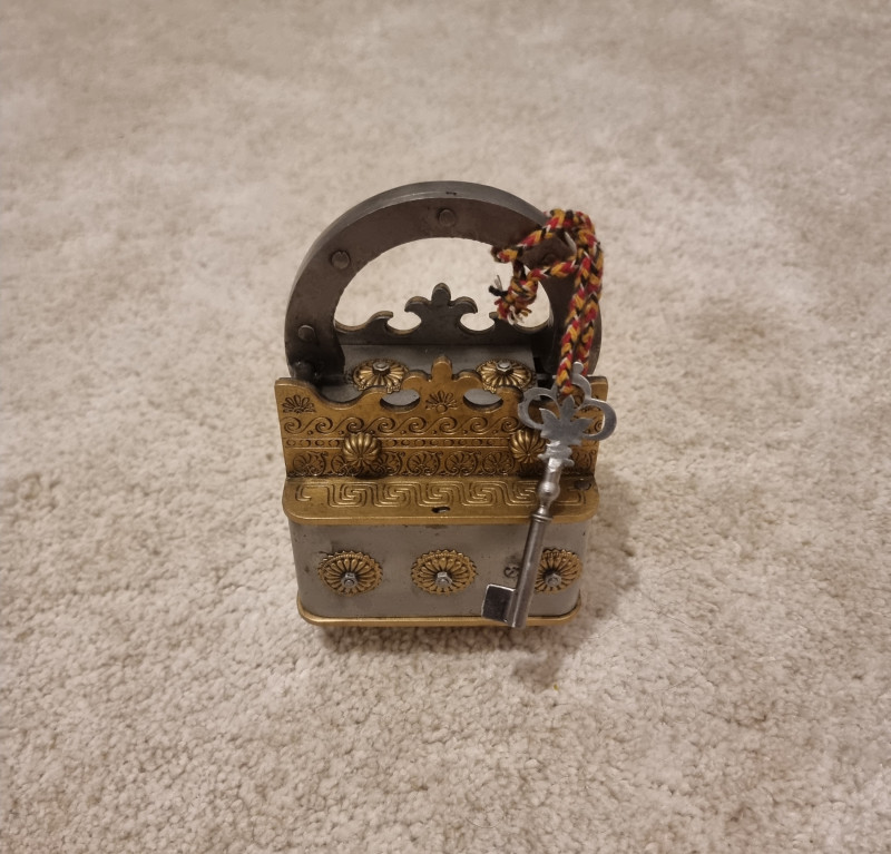 Crown Brass & Iron Puzzle Lock - Indian