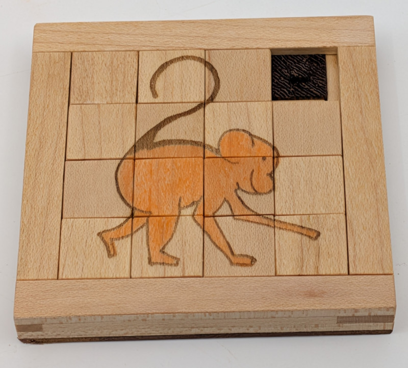 The Fifteen Puzzle (Two Brass Monkeys) - Jack Krijnen