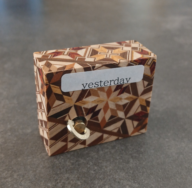 Yosegi Japanese Music Box - unknown