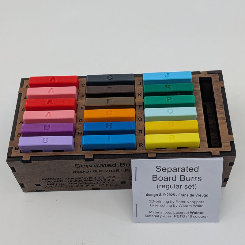 Separated Board Burrs (regular set) - Frans De Vreugd